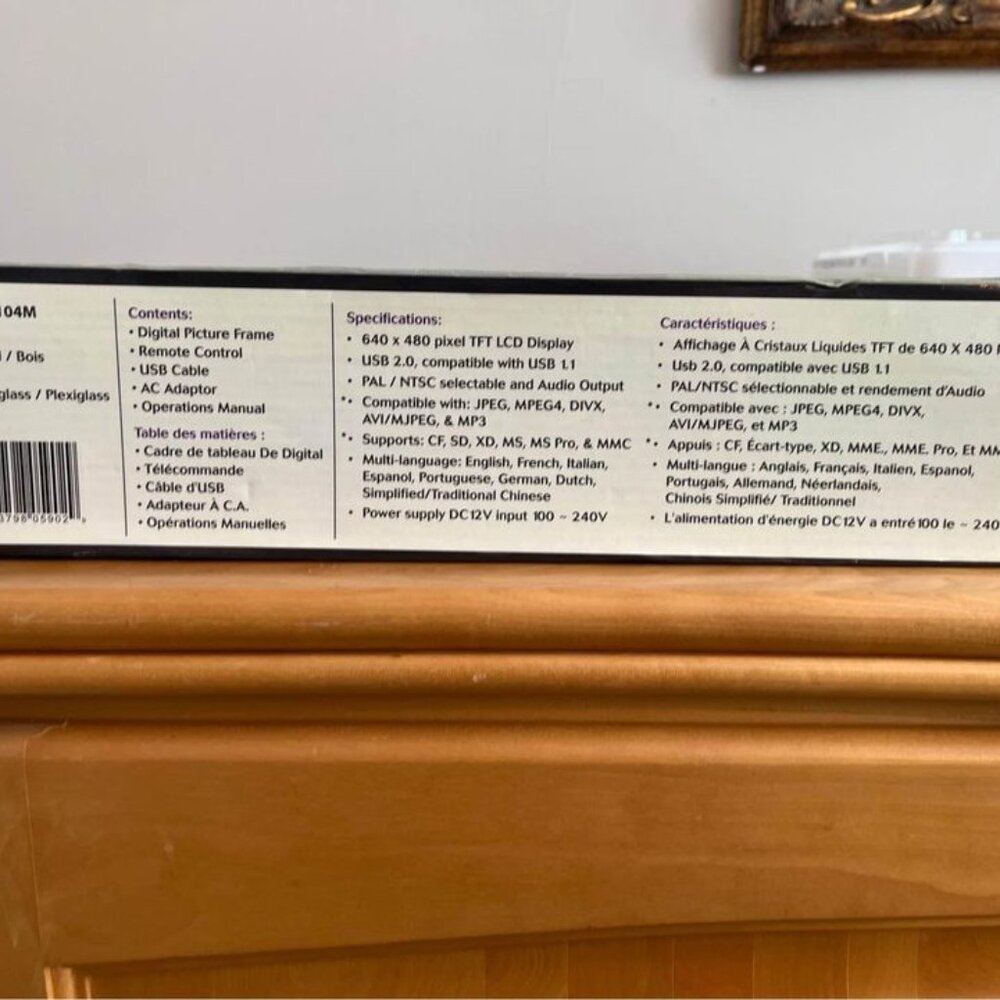 Unopened Digital Photoframe - Picture 2 of 3